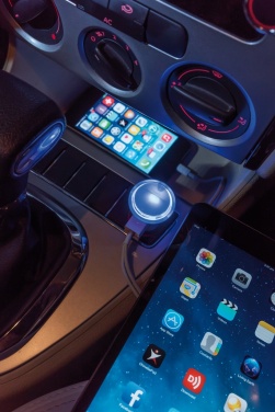 Logotrade liikelahja tuotekuva: Tehokas kahden portin autolaturi