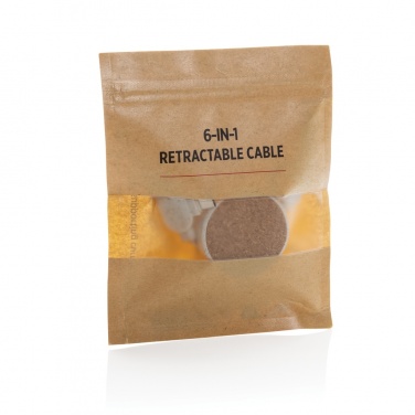 Logo trade liikelahjat mainoslahjat kuva: Takaisinvetäytyvä 6-in-1 kaapeli