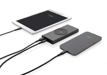 Logo trade liikelahjat tuotekuva: Terra RCS 18W alumiininen 10000 mAh varavirtalähde 10W