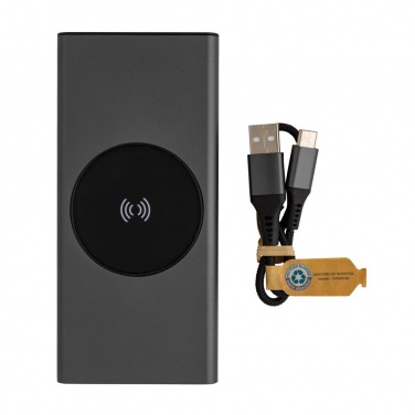 Logotrade mainoslahja tuotekuva: Terra RCS 18W alumiininen 10000 mAh varavirtalähde 10W