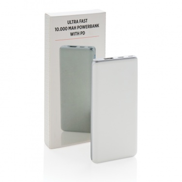 Logo trade mainostuote kuva: Huippunopea 10 000 mAh:n varavirtalähde, PD