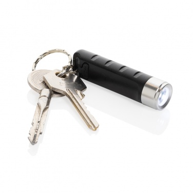Logo trade mainoslahja kuva: Globix RCS USB-ladattava avaimenperä taskulamppu