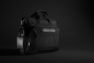 Logo trade liikelahja mainoslahja tuotekuva: Swiss Peak AWARE™ RPET Voyager 15.6" tietokonelaukku