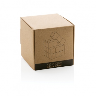 Logotrade mainoslahjat kuva: Puinen älypeli kanvaspussissa