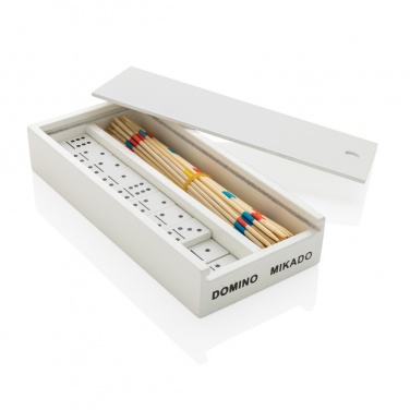 Logotrade liikelahja tuotekuva: Deluxe mikado/domino puisessa laatikossa