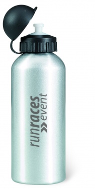 Logotrade mainoslahjat ja liikelahjat tuotekuva: Yksiseinäinen 600 ml alumiinipullo mukautettavalla painatuksella