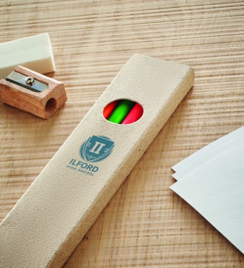 Logo trade mainoslahjat tuotekuva: 4 korostuskynää laatikossa