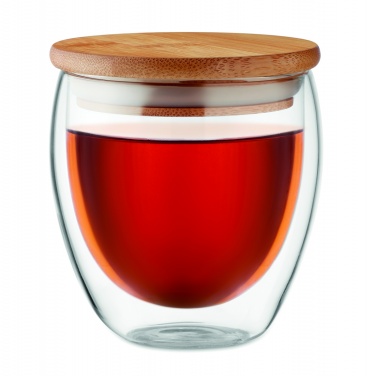 Logo trade liikelahjat tuotekuva: Bambu borosilikaattilasi 250ml Hamburg