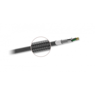 Logotrade mainoslahja ja liikelahja kuva: Nailoninen tiedonsiirtokaapeli LK30 Type - C Quick Charge 3.0