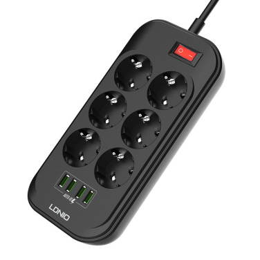 Logotrade liikelahjat mainoslahjat tuotekuva: Virtajohto USB-porteilla