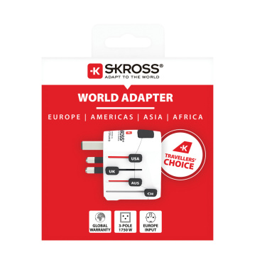 Logotrade mainoslahjat kuva: SKROSS Pro 3-napainen matka adapteri