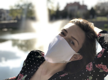 Logo trade liikelahja kuva: VENUS PRO puuvillamaski HEPA-suodatintaskulla 1378165