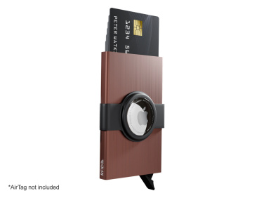 Logotrade mainoslahja tuotekuva: RFID-luottokorttikotelo, jossa on pidike AirTagille 2163155