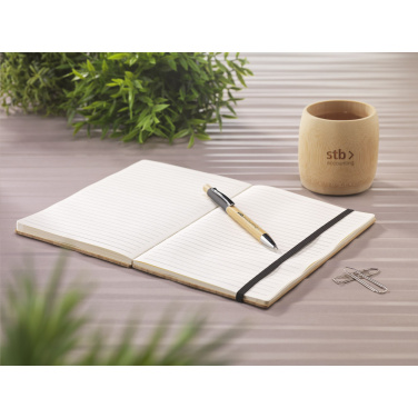 Logotrade mainoslahja ja liikelahja kuva: Bamboo Journal Naked Spine Paper Notebook A5