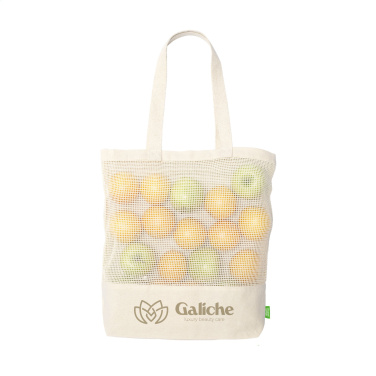 Logo trade mainoslahjat tuotekuva: Natura Organic Mesh Shopper (180 g/m²) ostoskassi