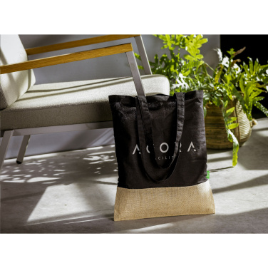 Logotrade liikelahjat kuva: Combi Organic Shopper (160 g/m²) pussi