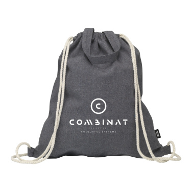 Logotrade mainoslahja ja liikelahja kuva: GRS Recycled Cotton PromoBag Plus (180 g/m²) reppu