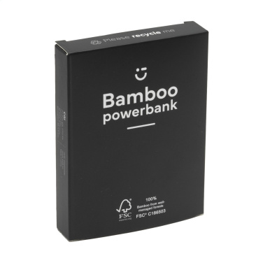 Logo trade liikelahja mainoslahja tuotekuva: Bamboo 4000 Powerbank ulkoinen laturi