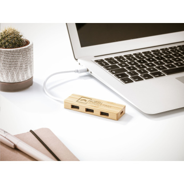 Logotrade liikelahjat kuva: Bambu USB-keskitin