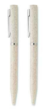 Logo trade liikelahjat mainoslahjat kuva: Vehnäolki/ABS-kierrekynäsarja