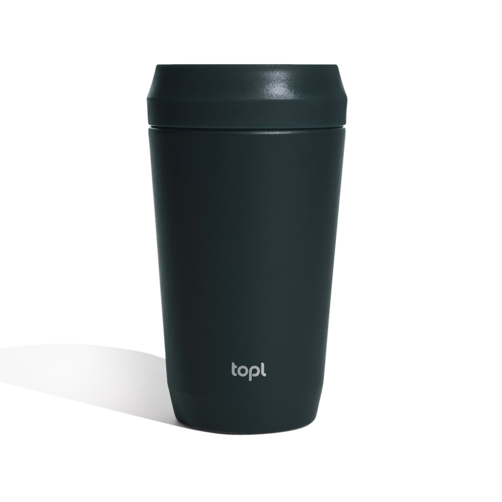 Logo trade mainoslahja ja liikelahja tuotekuva: Topl Recycled Steel To Go Tumbler Patented 360 Lid 354ml