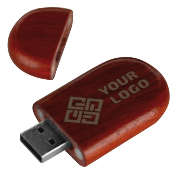 Logo trade liikelahjat tuotekuva: Puinen USB-tikku