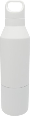 Logotrade mainostuotet kuva: Odessy 600 ml:n RCS-sertifioitu kierrätetystä ruostumattomasta teräksestä tehty termospullo 300 ml:n kupilla