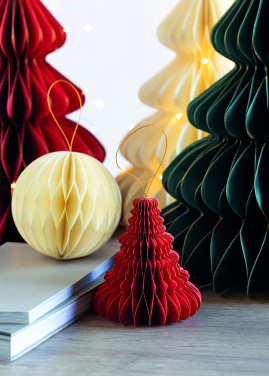 Logo trade mainoslahja ja liikelahja tuotekuva: Paperinen joulukuusen koriste