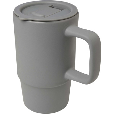 Logo trade mainostuotet tuotekuva: Carter keramiikkamuki muovikannella, 450 ml
