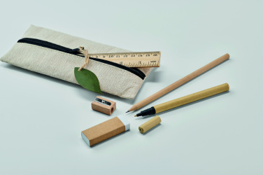 Logo trade mainostuote kuva: Kirjoitussetti puu/puuvilla