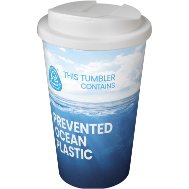Logo trade mainoslahjat tuotekuva: Brite-Americano® POP 350 ml eristetty muki, jossa on roiskesuojattu kansi