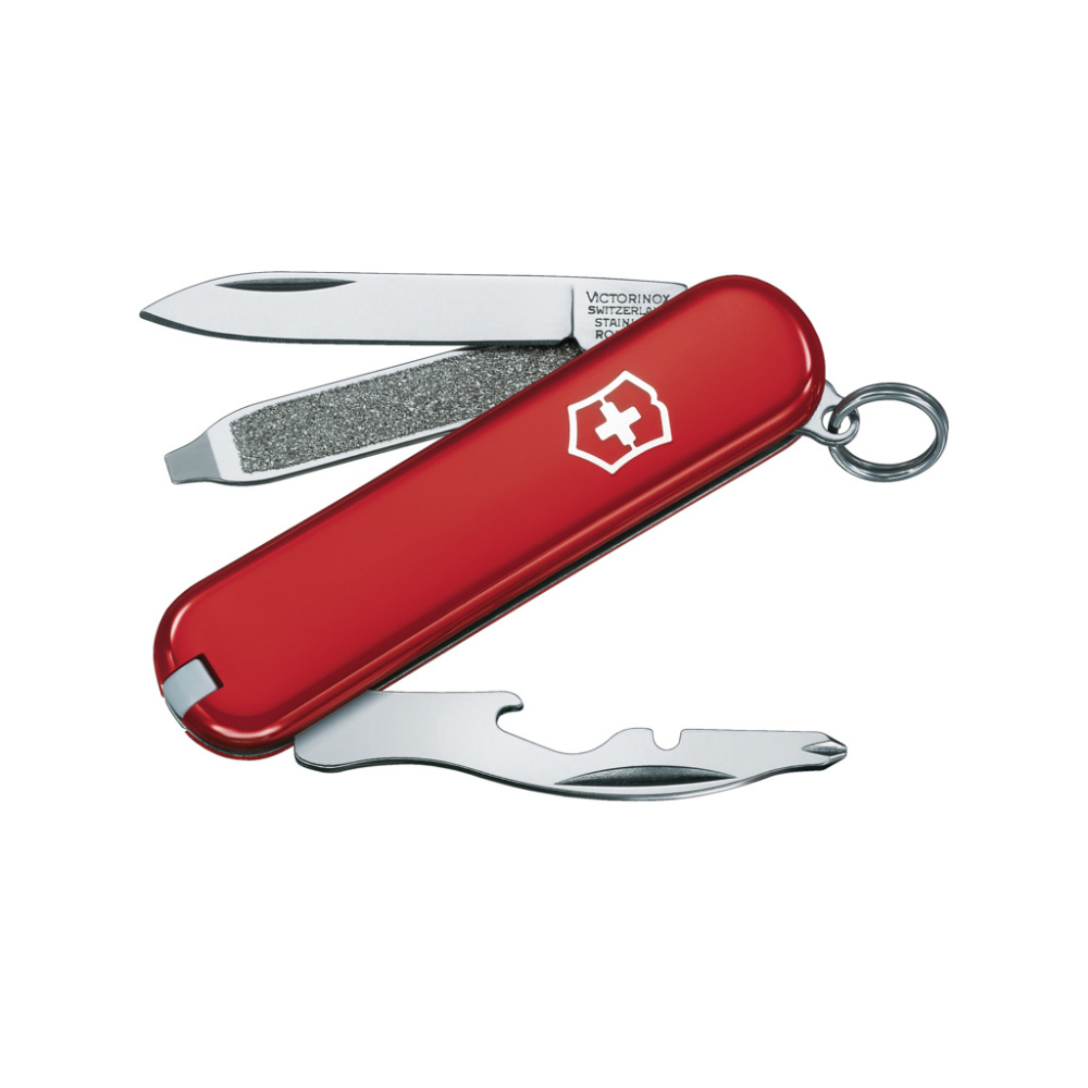 Logotrade mainostuote tuotekuva: VICTORINOX-taskuveitsi, pieni Rally, 9 toimintoa