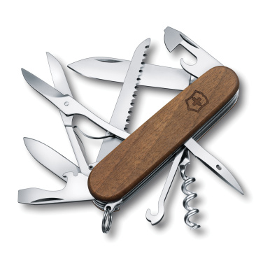 Logo trade liikelahjat mainoslahjat kuva: VICTORINOX-taskuveitsi Huntsman Wood, 13 toimintoa