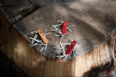 Logo trade mainostuotet tuotekuva: VICTORINOX-taskuveitsi Huntsman Wood, 13 toimintoa