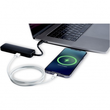 Logotrade reklaminės dovanos nuotrauka: Loop RCS perdirbto plastiko daugialypės terpės adapteris USB 2.0-3.0 su HDMI prievadu