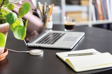 Logotrade reklaminiai produktai nuotrauka: Wheat Straw 5W apvalus belaidžio įkrovimo padas