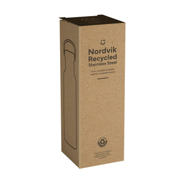 Logotrade firminės dovanos nuotrauka: Nordvik RCS Recycled Steel 500 ml geriamasis butelis