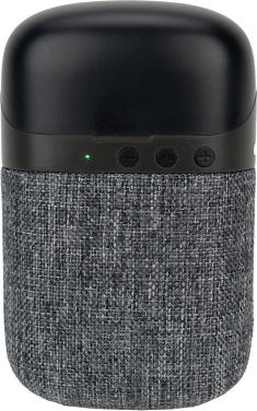 Logotrade reklaminiai produktai nuotrauka: „Bluetooth“ garsiakalbis HF01 su įmontuotomis ausinėmis 2 viename