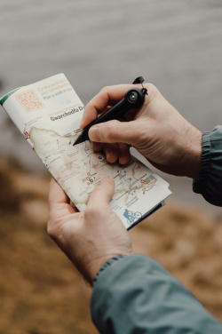 Logotrade reklaminiai produktai nuotrauka: „Nordic Drift Trial RCS“ nešiojamas begalybės kišeninis rašiklis su kompasu