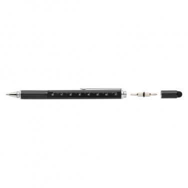 Logotrade dāvanas foto: 5-in-1 alumīnija instrumentu pildspalva