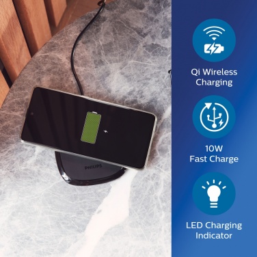 Logotrade Ideja dāvanas foto: Philips 10 W Qi bezvadu lādētājs