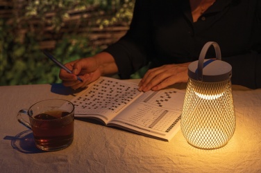 Logotrade korporatīvās dāvanas foto: Aurora RCS pārstrādāta plastmasas USB atkārtoti uzlādējama galda lampa