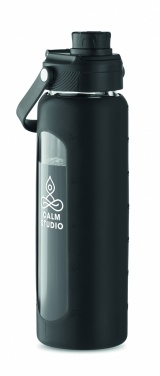 Logotrade biznesa dāvanas foto: Stikla pudele ar uzmavu 750 ml