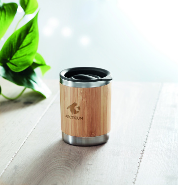 Logotrade ziemassvētku dāvanas foto: Tvertne bambusa vākā 250ml