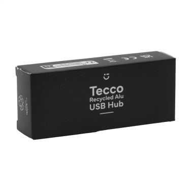 Logotrade dāvanas foto: Tecco GRS pārstrādāta alumīnija USB centrmezgls