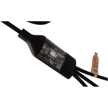 Logotrade ziemassvētku dāvanas foto: SCX.design C50 5-in-1 ātrās uzlādes 100W/5A kabelis ar digitālo displeju