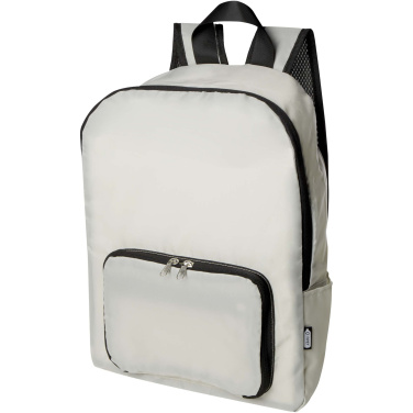 Logotrade Ideja dāvanas foto: EcoFold RPET saliekamā mugursoma 15L