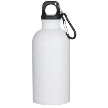 Logotrade ziemassvētku dāvanas foto: Oregon 400 ml sublimācijas RCS pārstrādāta viensienas nerūsējošā tērauda ūdens pudele ar karabīni