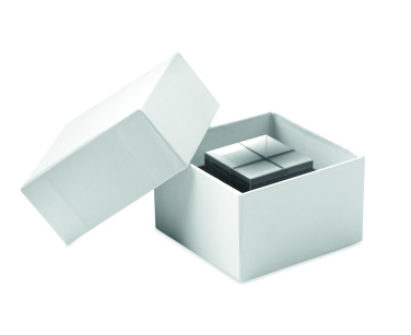 Logotrade ziemassvētku dāvanas foto: Stikla kuba balva