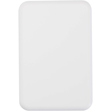 Logotrade dāvanas foto: Acrab 5000 mAh 15 W magnētiskā bezvadu pārnēsājamā uzlādes ierīce ar 20 W strāvas padevi - izgatavota no pārstrādātas plastmasas